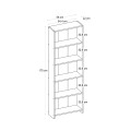 Βιβλιοθήκη Anfisa Megapap χρώμα sapphire oak 58x22x170εκ.