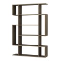Clint Megapap melamine bookcase in walnut color 108,5x25,5x161cm.
