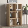 Βιβλιοθήκη Cube Megapap χρώμα oak 73,5x34x109εκ. Βιβλιοθήκη Cube Megapap χρώμα oak 73,5x34x109εκ.