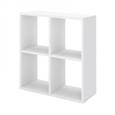 Βιβλιοθήκη Cube Megapap χρώμα λευκό 60x20x60εκ.