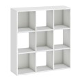 Βιβλιοθήκη Cube Megapap χρώμα λευκό 90x30x90εκ.
