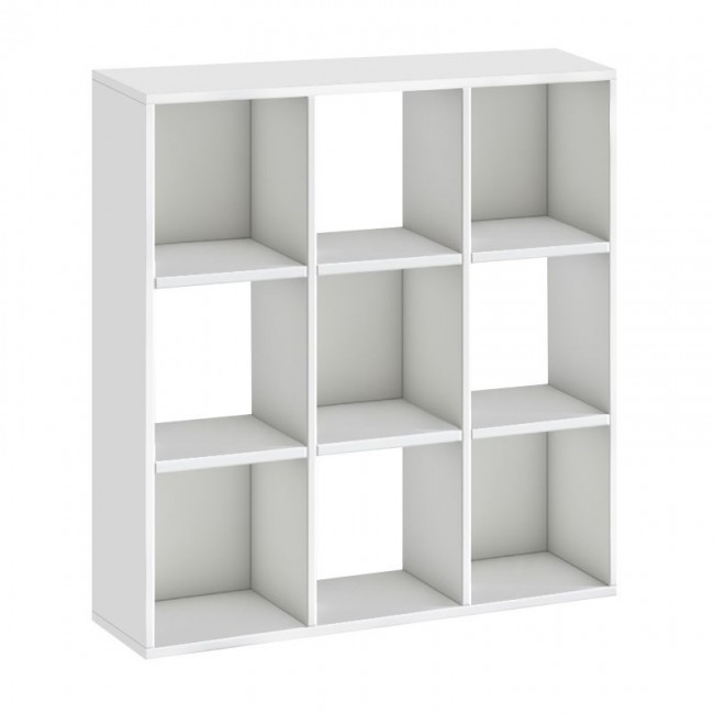 Βιβλιοθήκη Cube Megapap χρώμα λευκό 90x30x90εκ.