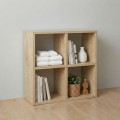 Βιβλιοθήκη Cube Megapap χρώμα sapphire oak 60x20x60εκ.