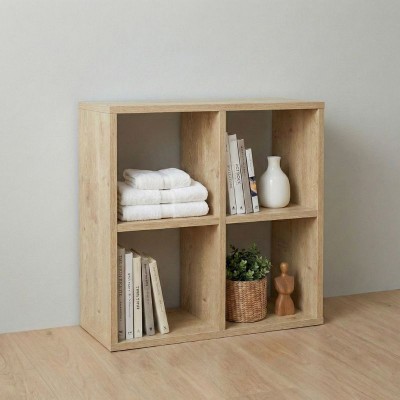 Βιβλιοθήκη Cube Megapap χρώμα sapphire oak 60x20x60εκ.