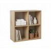 Βιβλιοθήκη Cube Megapap χρώμα sapphire oak 60x20x60εκ.