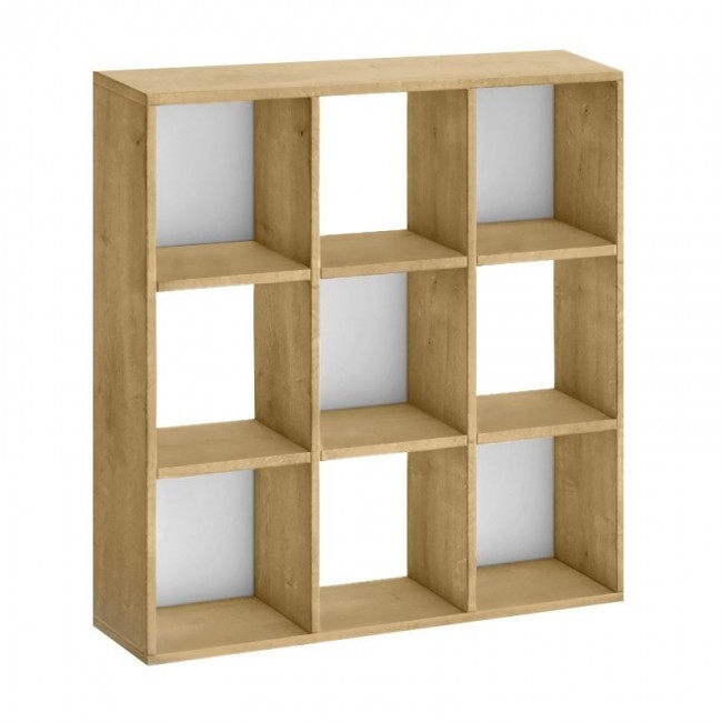 Βιβλιοθήκη Cube Megapap χρώμα sapphire oak 90x30x90εκ.
