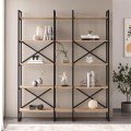 Βιβλιοθήκη Dusan Megapap χρώμα sepet oak 143,5x30x175εκ.