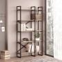 Βιβλιοθήκη Dusan Megapap χρώμα sepet oak 87,5x30x175εκ.