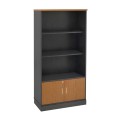 BOOKCASE-A Grey/Cherry 80x40x172
