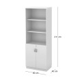 BOOKCASE 80x40x211cm White