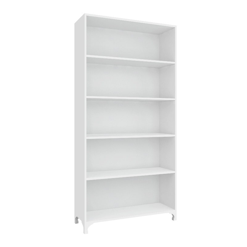 Βιβλιοθήκη Kafka Megapap χρώμα λευκό 70x30x188εκ.