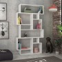 Karmato Megapap melamine bookcase in white color 96x25,5x168,5cm.