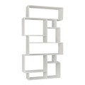 Karmato Megapap melamine bookcase in white color 96x25,5x168,5cm.