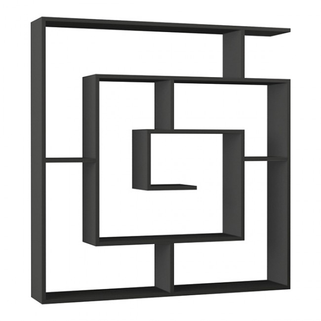 Βιβλιοθήκη Labirent Megapap χρώμα ανθρακί 125x22x129εκ. Βιβλιοθήκη Labirent Megapap χρώμα ανθρακί 125x22x129εκ.