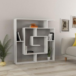 Βιβλιοθήκη Labirent Megapap χρώμα λευκό 125x22x129εκ. Βιβλιοθήκη Labirent Megapap χρώμα λευκό 125x22x129εκ.