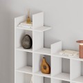 Βιβλιοθήκη Manco Megapap χρώμα λευκό 122x25,5x188εκ.