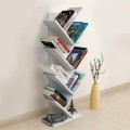 Milton Megapap melamine bookcase in white color 44x22x121cm.