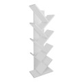 Milton Megapap melamine bookcase in white color 44x22x121cm.