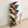 Milton Megapap melamine bookcase in pine oak color 44x22x121cm.
