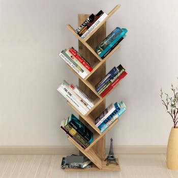 Milton Megapap melamine bookcase in pine oak color 44x22x121cm.