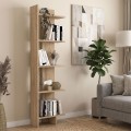 Βιβλιοθήκη Perla Megapap χρώμα sepet oak 48x22x170εκ.