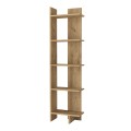 Βιβλιοθήκη Perla Megapap χρώμα sepet oak 48x22x170εκ.