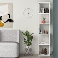 Piri Megapap melamine bookcase in white color 35x30x161cm.