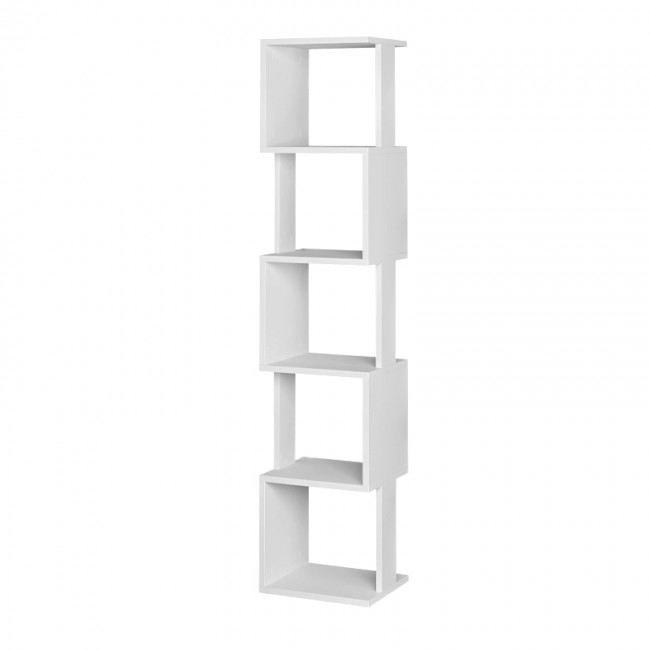 Βιβλιοθήκη Piri Megapap χρώμα λευκό 35x30x161εκ.