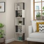 Piri Megapap melamine bookcase in ancient white - anthracite color 35x30x161cm.