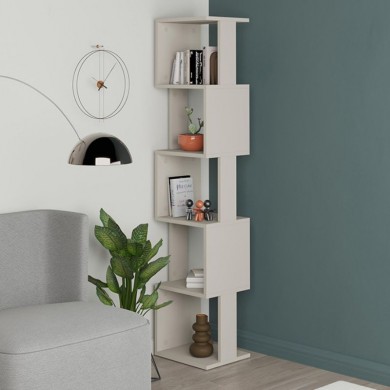 Piri Megapap melamine bookcase in sandstone color 35x30x161cm.
