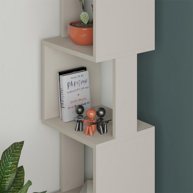 Piri Megapap melamine bookcase in sandstone color 35x30x161cm.