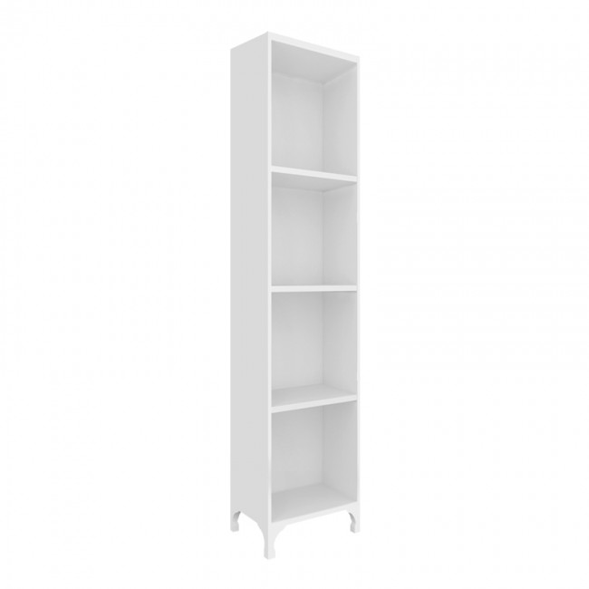 Βιβλιοθήκη - Ραφιέρα Clare Megapap χρώμα λευκό 30x20x148εκ.