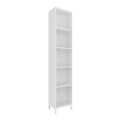 Clare Megapap melamine multipurpose floor self in white color 30x20x168cm.