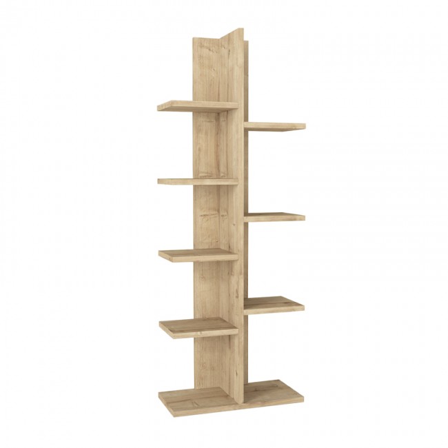 Βιβλιοθήκη Tree Megapap χρώμα sapphire oak 45x21,4x121,8εκ.