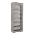 Βιβλιοθήκη Voila Megapap χρώμα γκρι σκυροδέματος 74x35x180εκ.