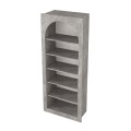 Βιβλιοθήκη Voila Megapap χρώμα γκρι σκυροδέματος 74x35x180εκ.