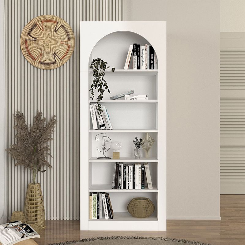 Voila melamine bookcase in white color 74x35x180cm.
