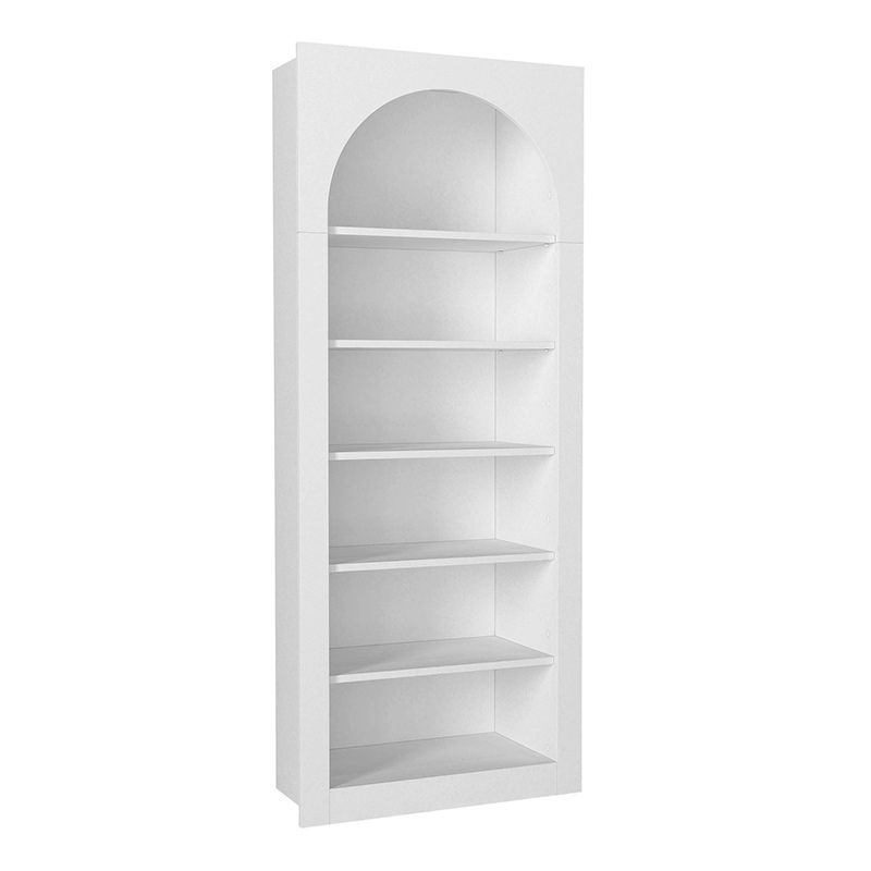 Voila melamine bookcase in white color 74x35x180cm.