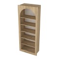Βιβλιοθήκη Voila Megapap χρώμα sepet oak 74x35x180εκ.