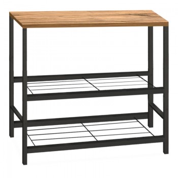 Βοηθητικό τραπεζάκι για φουρνάκι Mulligan Megapap μεταλλικό - μελαμίνης χρώμα μαύρο - pine oak 80x40x80εκ. Βοηθητικό τραπεζάκι για φουρνάκι Mulligan Megapap μεταλλικό - μελαμίνης χρώμα μαύρο - pine oak 80x40x80εκ.