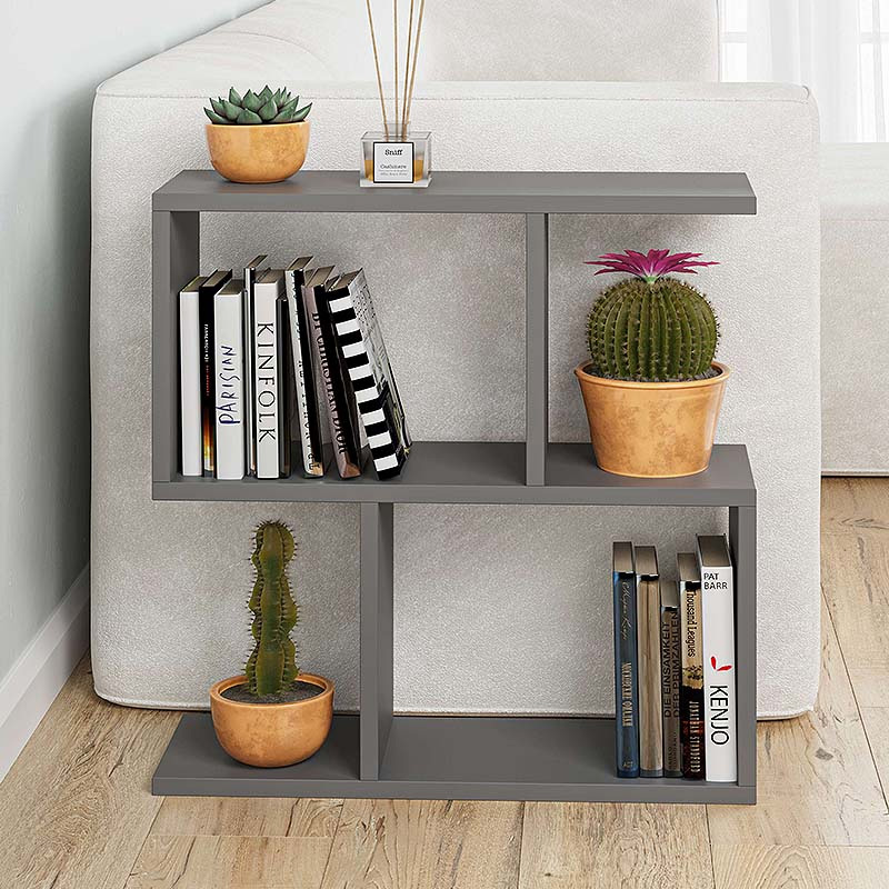 Βοηθητικό τραπεζάκι Homemania Megapap χρώμα ανθρακί 60x20x60εκ.
