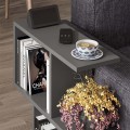 Βοηθητικό τραπεζάκι Homemania Megapap χρώμα ανθρακί 60x20x60εκ.
