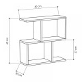 Βοηθητικό τραπεζάκι Homemania Megapap χρώμα ανθρακί 60x20x60εκ.