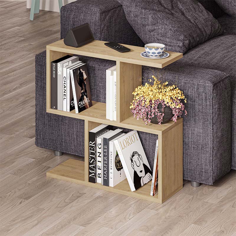 Βοηθητικό τραπεζάκι Homemania Megapap χρώμα φυσικό οξιάς 60x20x60εκ.