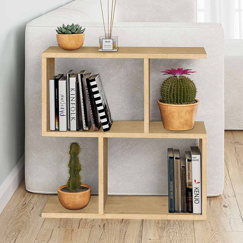 Βοηθητικό τραπεζάκι Homemania Megapap χρώμα φυσικό οξιάς 60x20x60εκ.