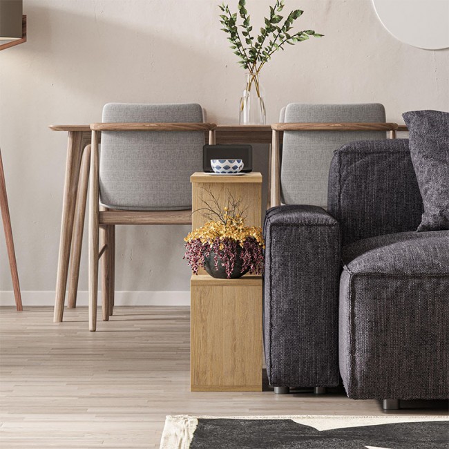 Βοηθητικό τραπεζάκι Homemania Megapap χρώμα φυσικό οξιάς 60x20x60εκ. Βοηθητικό τραπεζάκι Homemania Megapap χρώμα φυσικό οξιάς 60x20x60εκ.