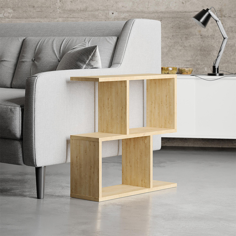 Βοηθητικό τραπεζάκι Homemania Megapap χρώμα φυσικό οξιάς 60x20x60εκ.