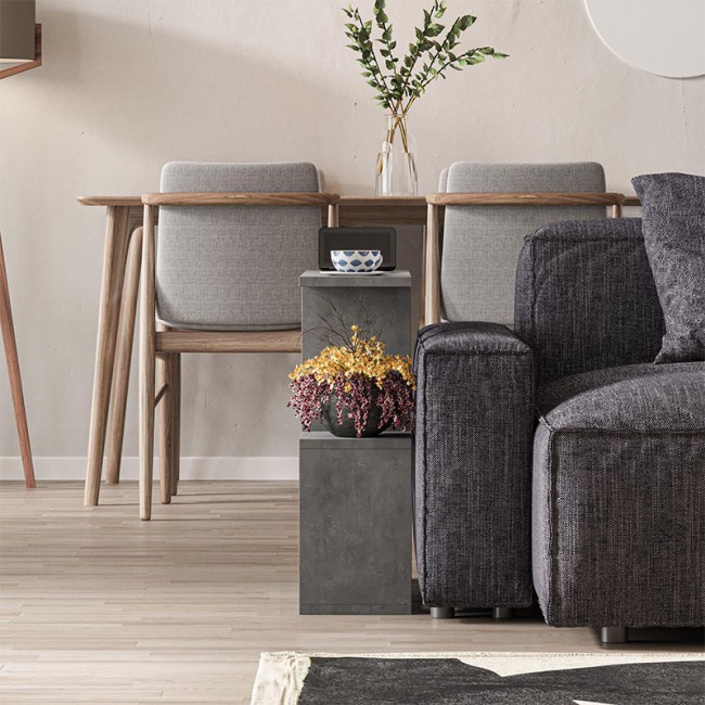 Βοηθητικό τραπεζάκι Homemania Megapap χρώμα γκρι ρετρό 60x20x60εκ. Βοηθητικό τραπεζάκι Homemania Megapap χρώμα γκρι ρετρό 60x20x60εκ.