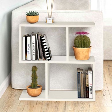 Τραπεζάκι βοηθητικό Homemania Megapap χρώμα λευκό 60x20x60εκ.