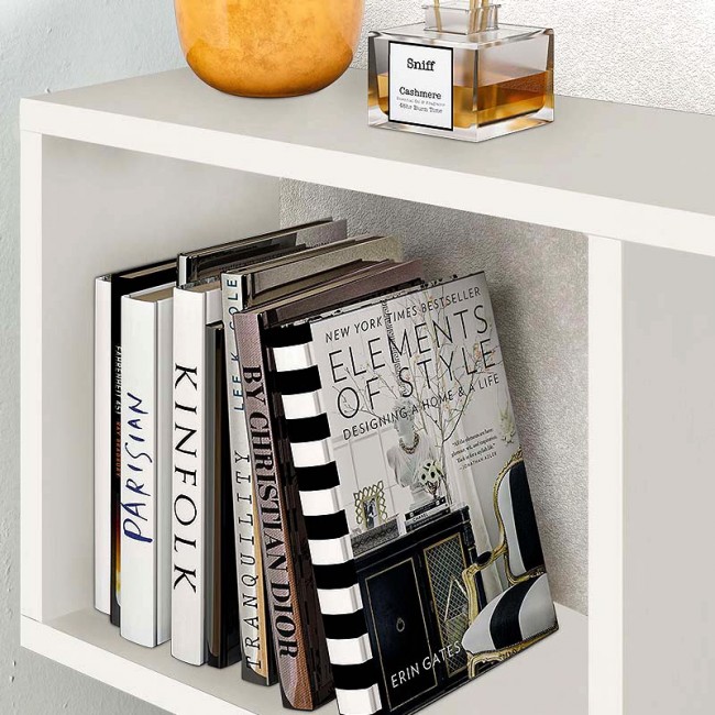 Βοηθητικό τραπεζάκι Homemania Megapap χρώμα λευκό 60x20x60εκ. Βοηθητικό τραπεζάκι Homemania Megapap χρώμα λευκό 60x20x60εκ.